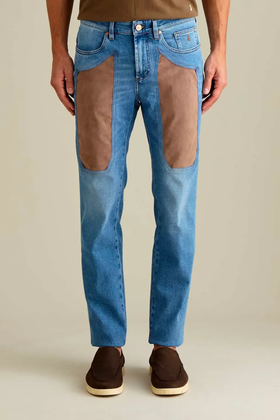 Jeckerson John Alcantara jeans slim fit lichtblauw denim