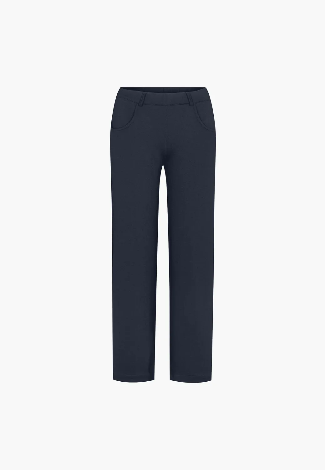 Laurie Donna Loose ML damesbroek navy brushed viscose