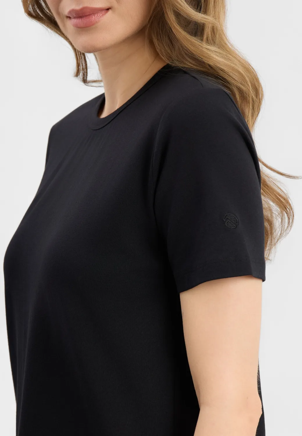 Laurie Amanda 101258 T-shirt zwart dames stretch