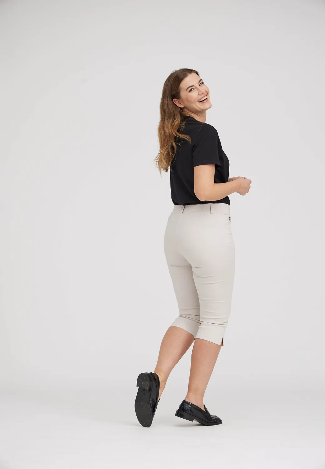Laurie Kelly Regular Capri SL capri Grey Sand katoen