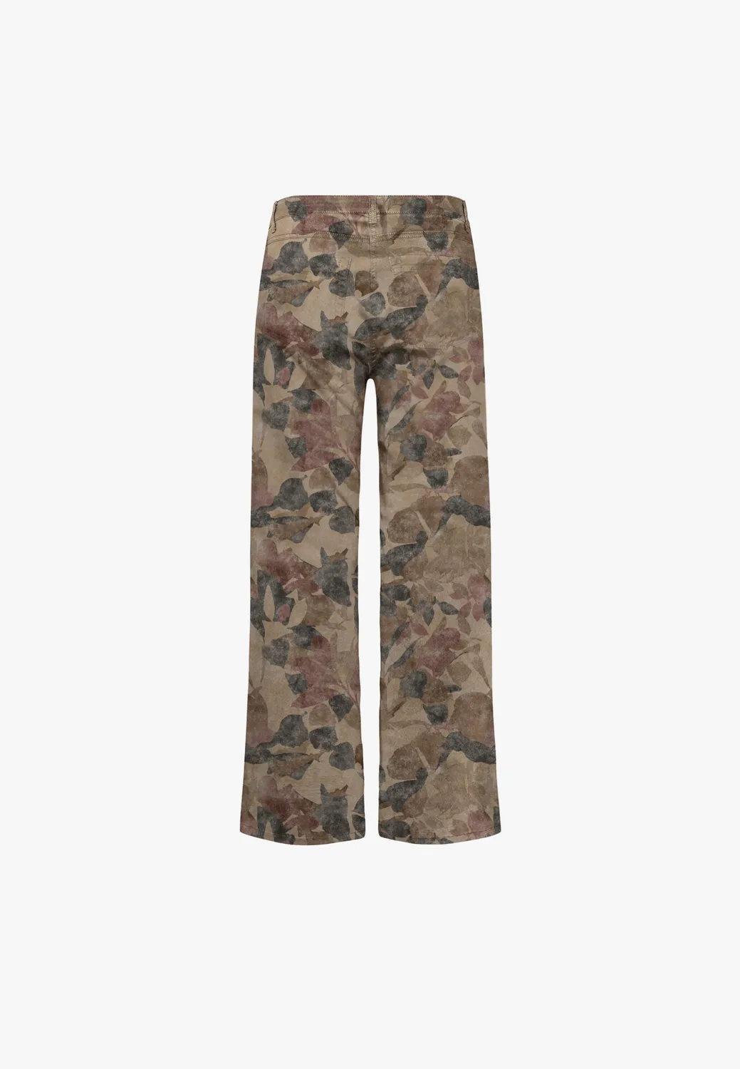 Laurie Charm Loose ML broek paars print stretch
