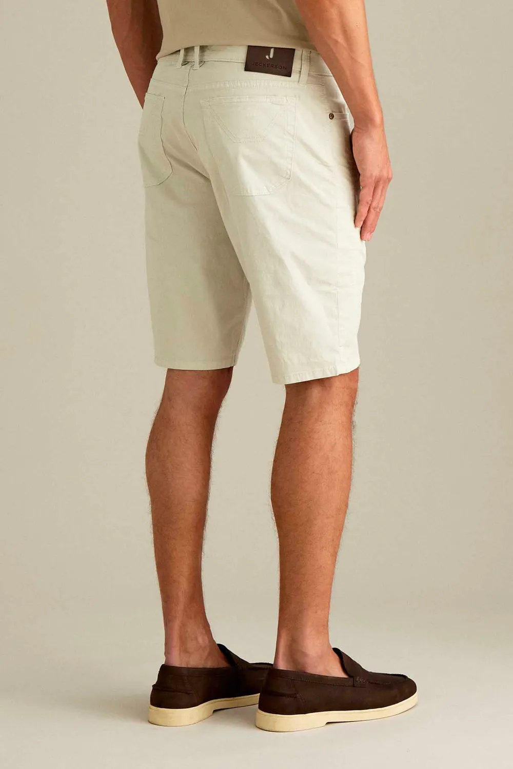 Jeckerson Jayden Slim Bermuda Ijsgrijs