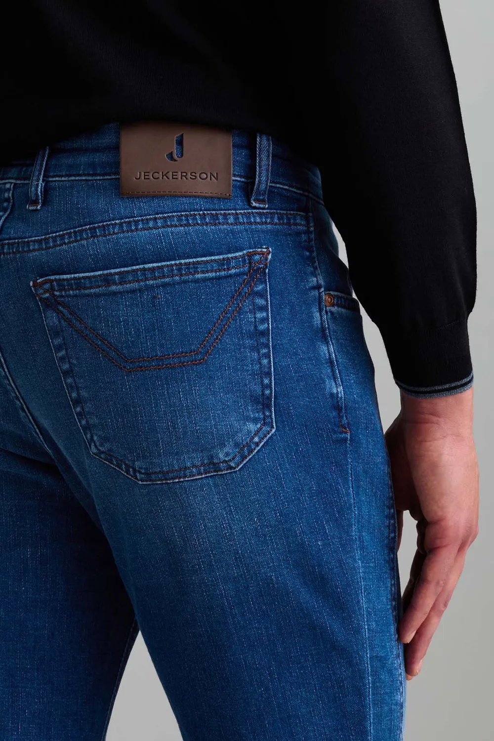 Jeckerson John Slim Fit Jeans Lichtblauw Dirty Stretch