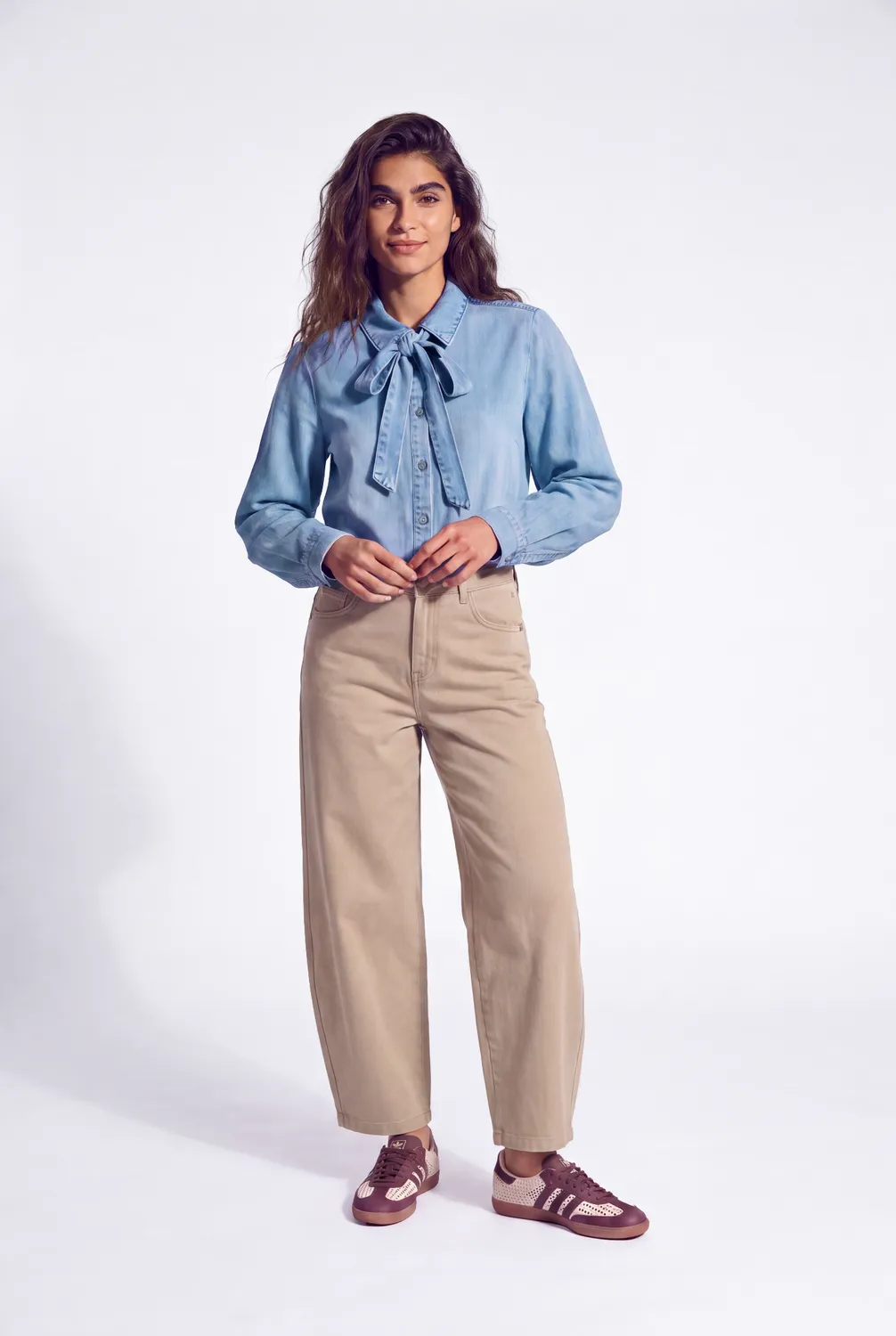 Florez Jackey Barrel jeans Sand balloon fit