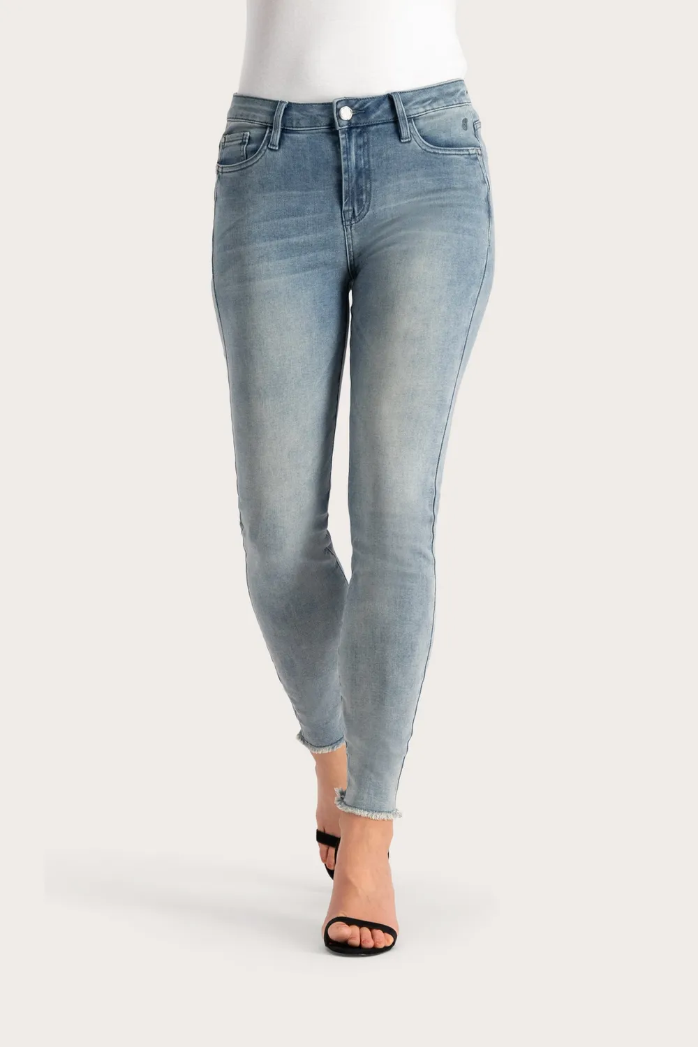 Florez Bobbi Slim Fit broek Cloudy Moss groen