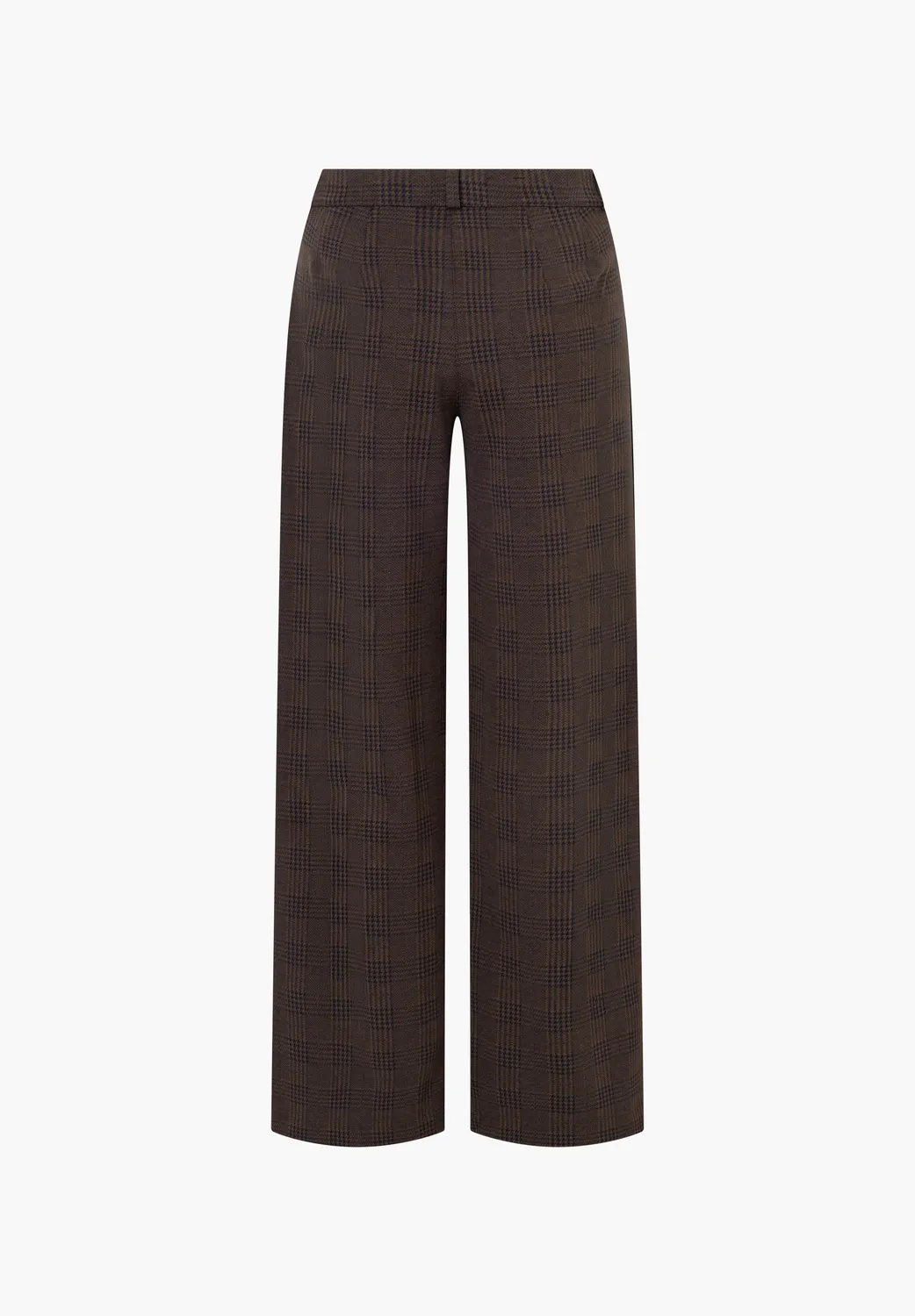 Laurie Donna Loose ML broek brown navy ruit