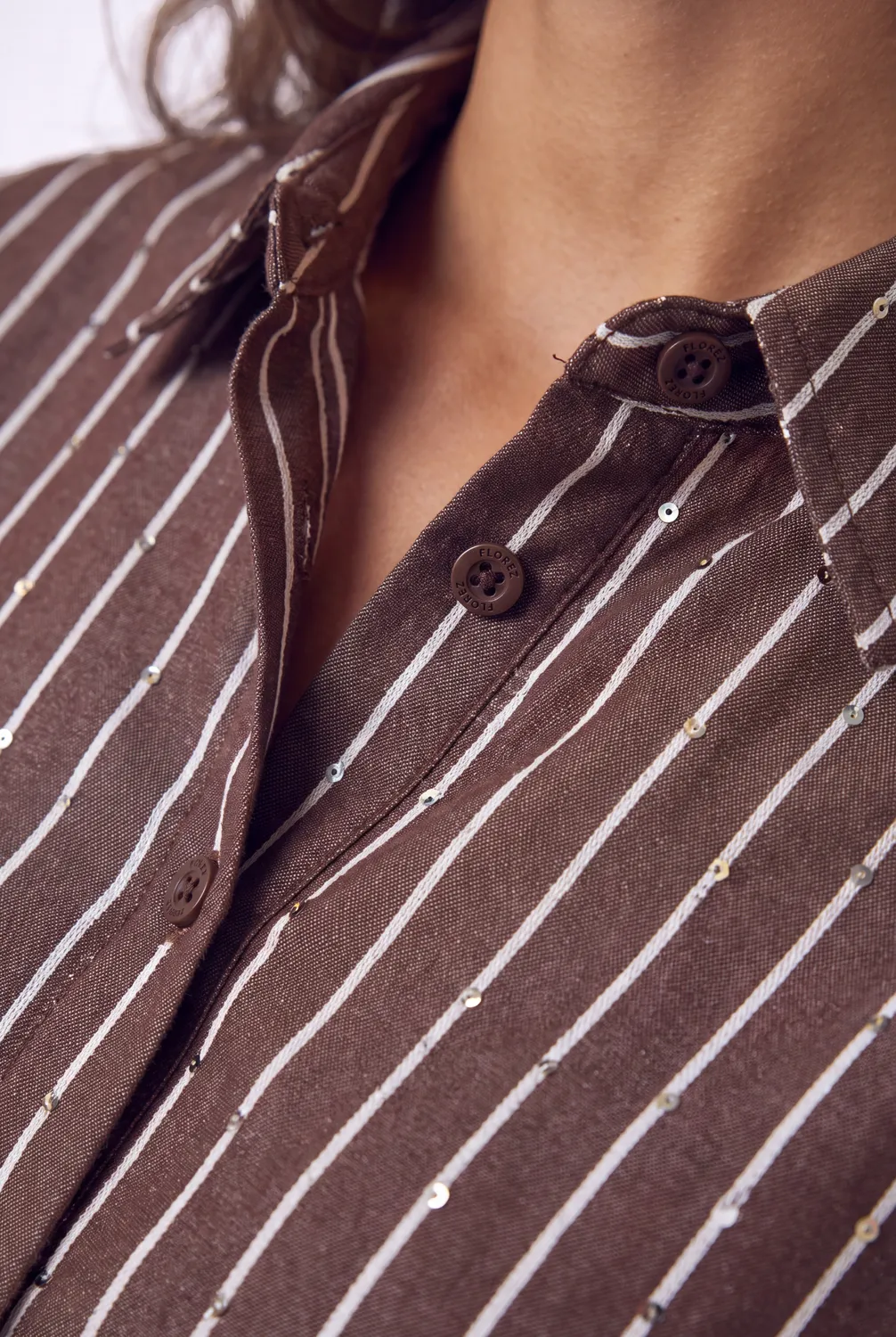 Florez Lone blouse brown
