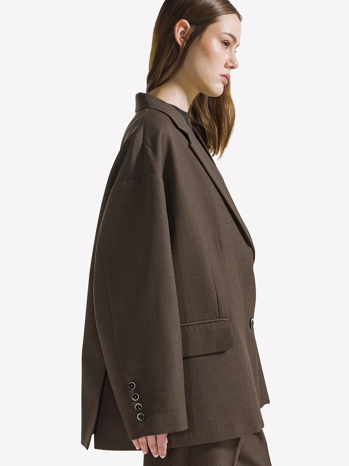 Nine In The Morning Tecla TCL12 blazer legno wol oversized