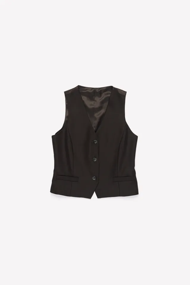 Nine In The Morning Ariele ARL06 gilet chocolade slim