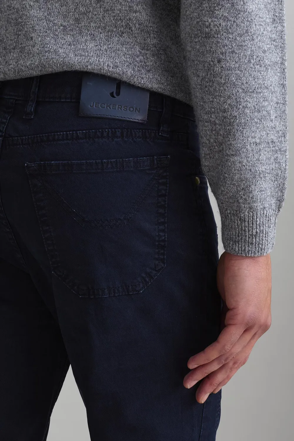 Jeckerson John Slim Fit Chino Donkerblauw Stretch