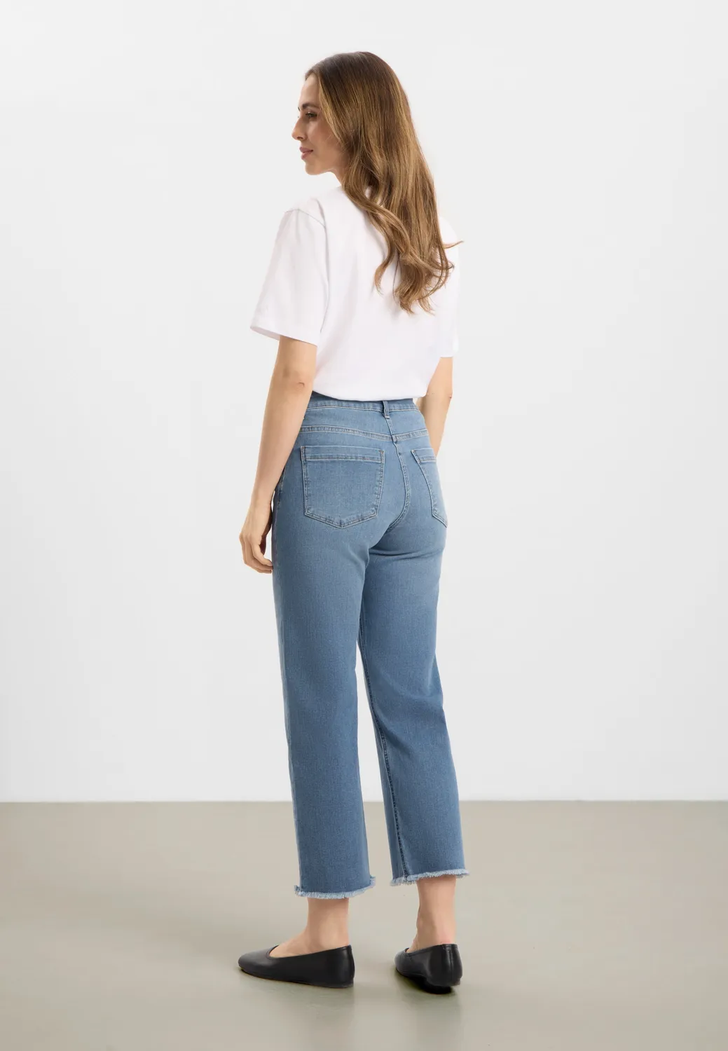 Laurie Amelia Raw Straight CL jeans Washed Blue stretch