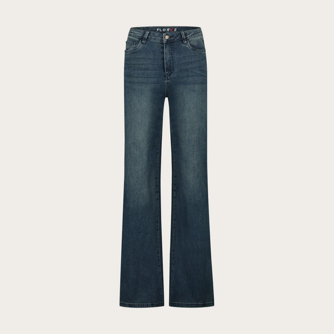 Florez Ana Flared Jeans Sky Hipe hoge taille