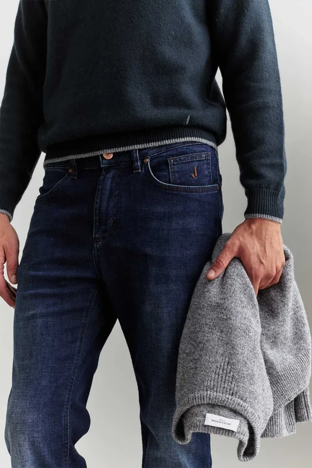 Jeckerson Jordan slim fit jeans blauw denim 10 oz