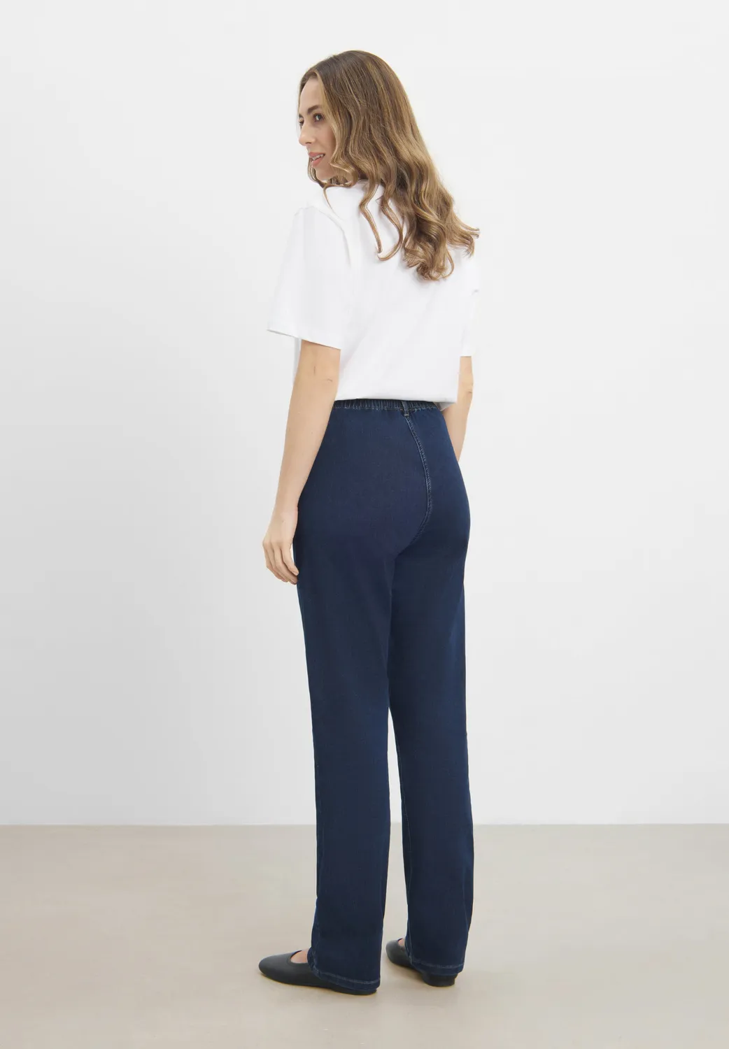 Laurie Violet Relaxed ML jeans dark blue denim 80 cm