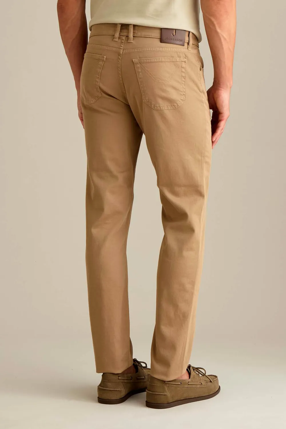 Jeckerson John slim fit chino beige tricotine