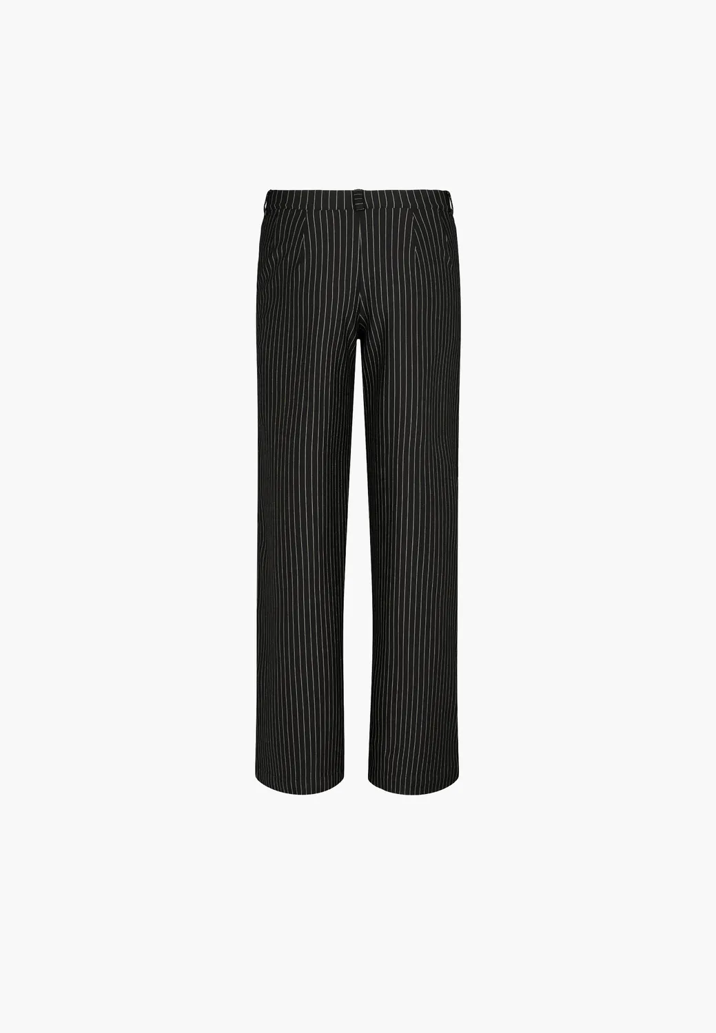 Laurie Donna Loose SL broek Black Stripe Brushed warm