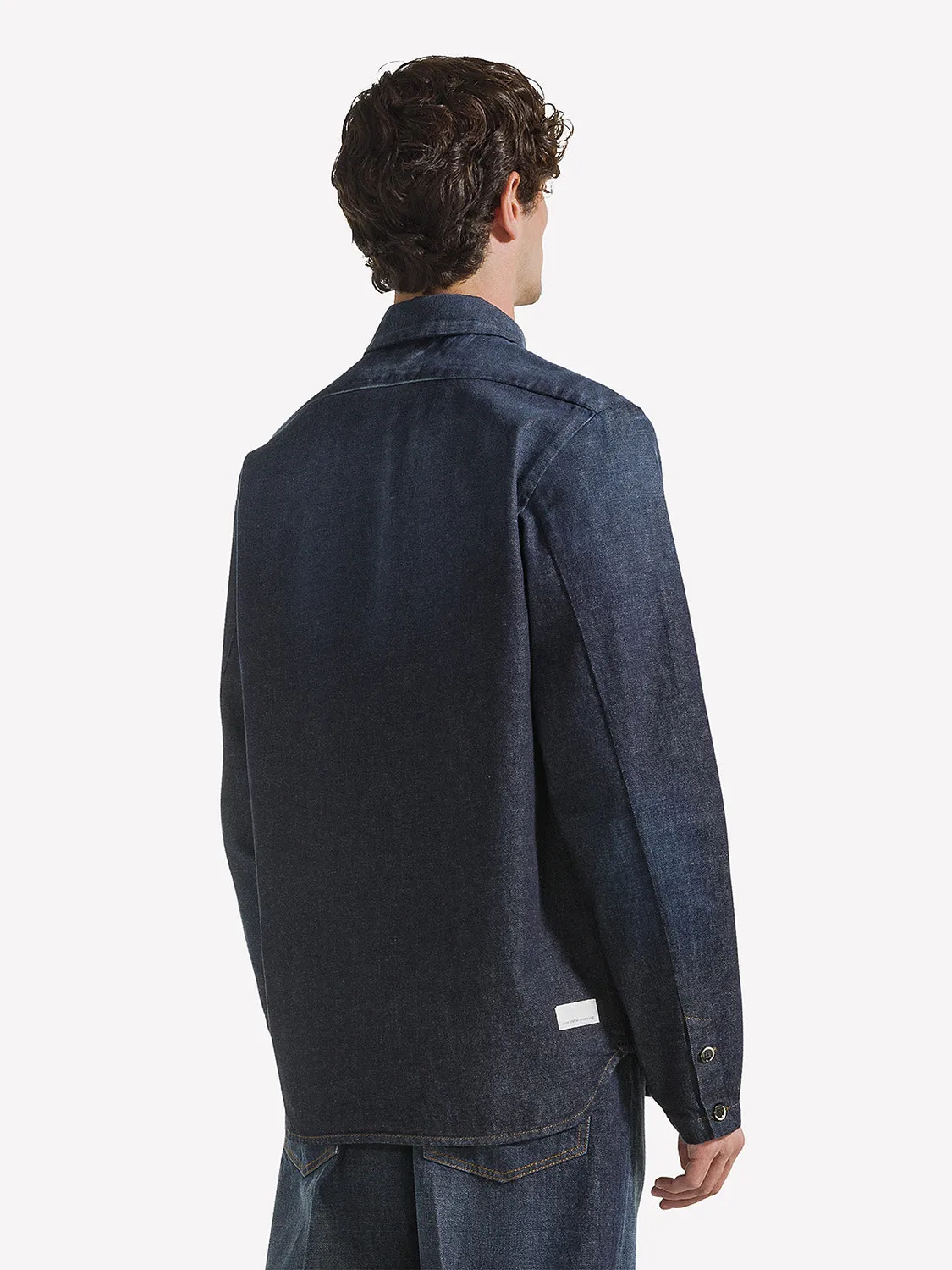 Nine In The Morning Freud EF27 overhemdjas heren navy denim