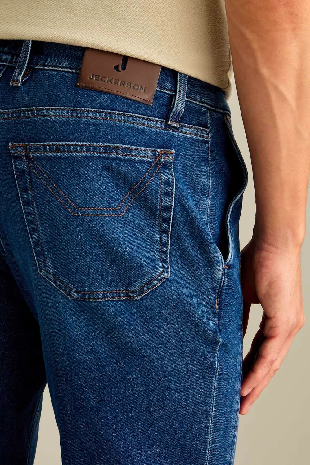 Jeckerson Jevon Slim Fit Jeans Donkerblauw