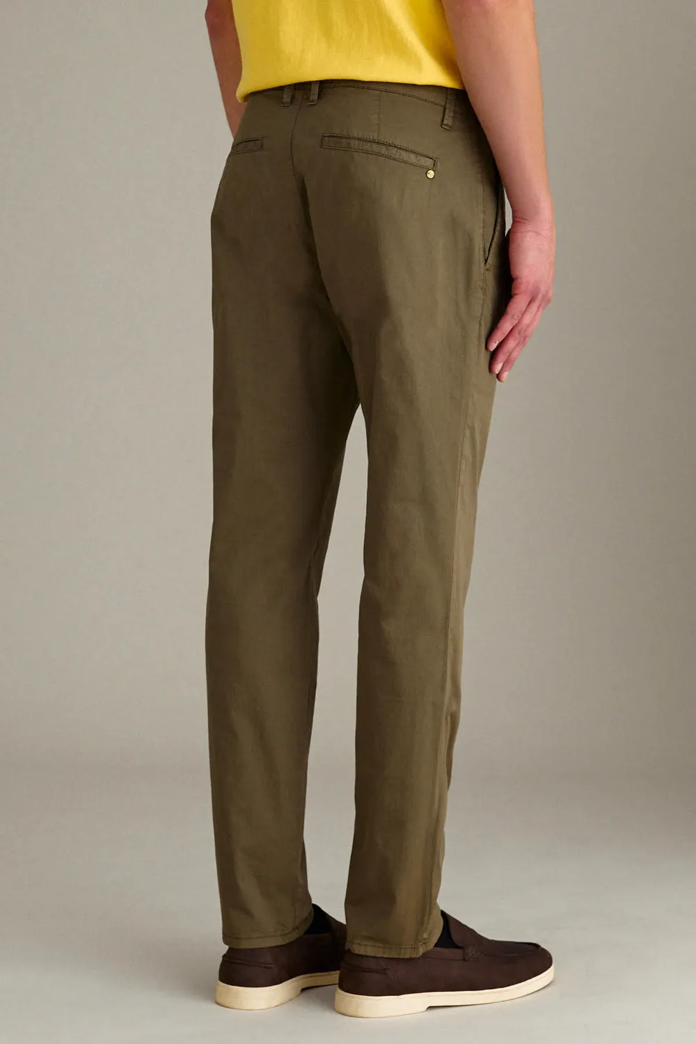 Jeckerson Jack chino slim fit Verde Militare gabardine