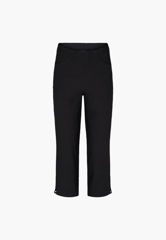 Laurie Anabelle Regular Capri ML capribroek zwart 3/4