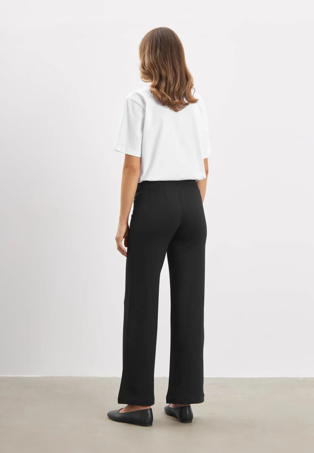 Laurie Donna Loose 100164 Broek Black Brushed Warm