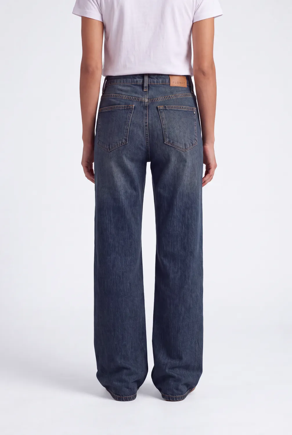 Florez Sophie Straight jeans Vintage Blue mid-waist