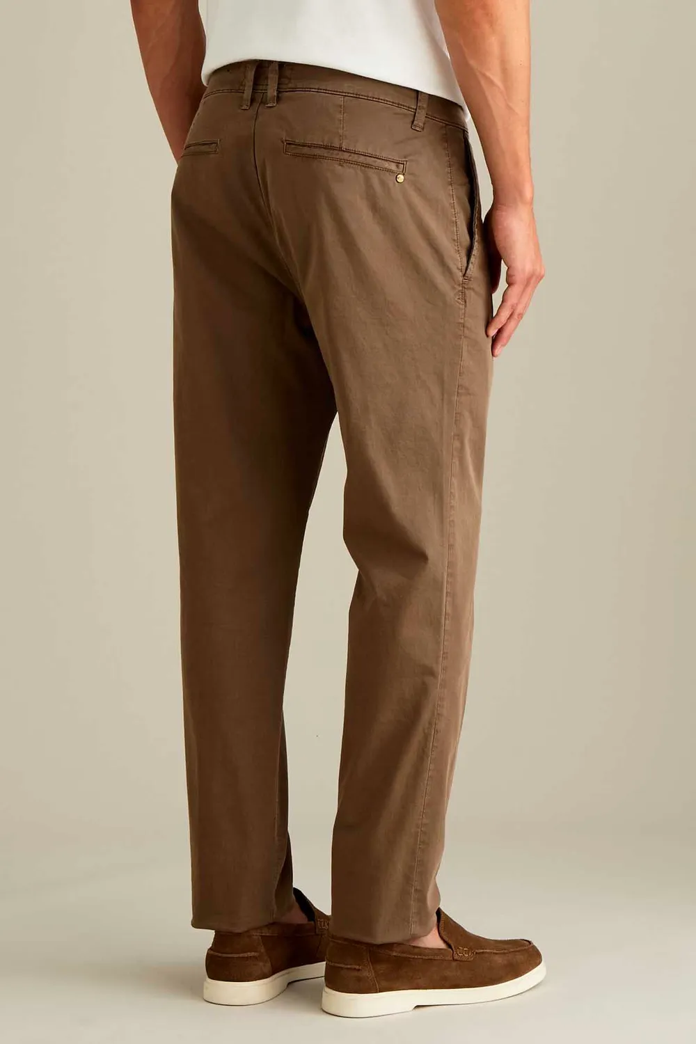 Jeckerson Jack slim fit chino lichtbruin katoen