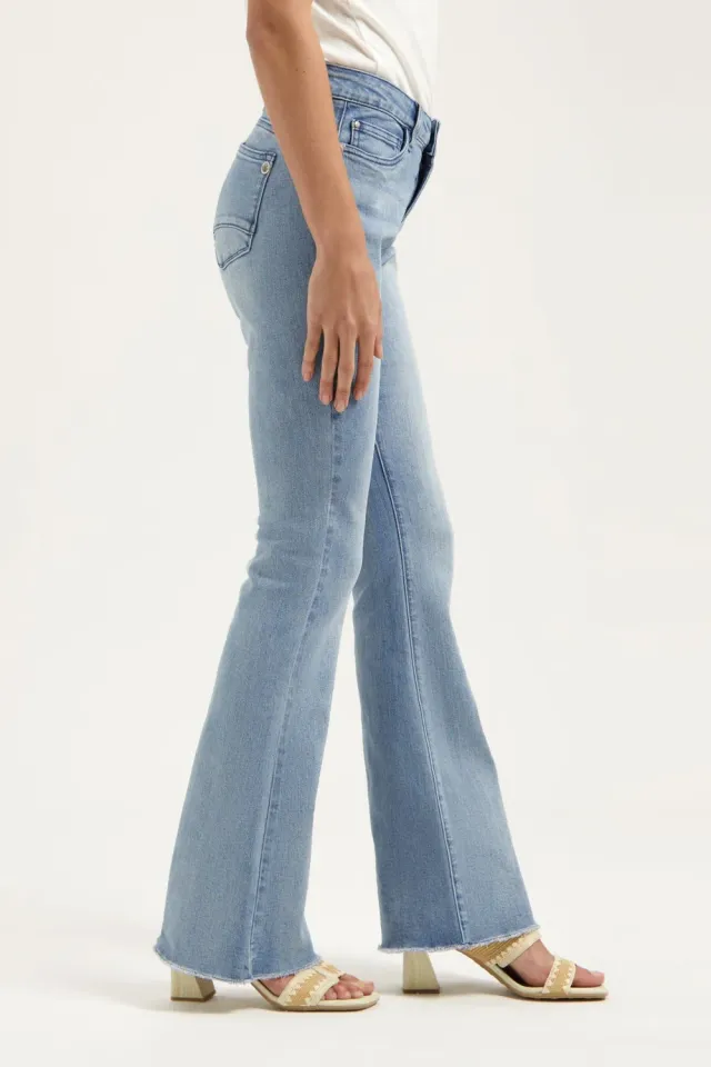 Florèz Flared Jeans Light Blue stretch