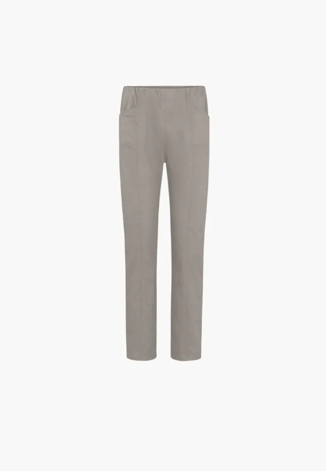 Laurie Slender Rouge Regular SL broek grey sand