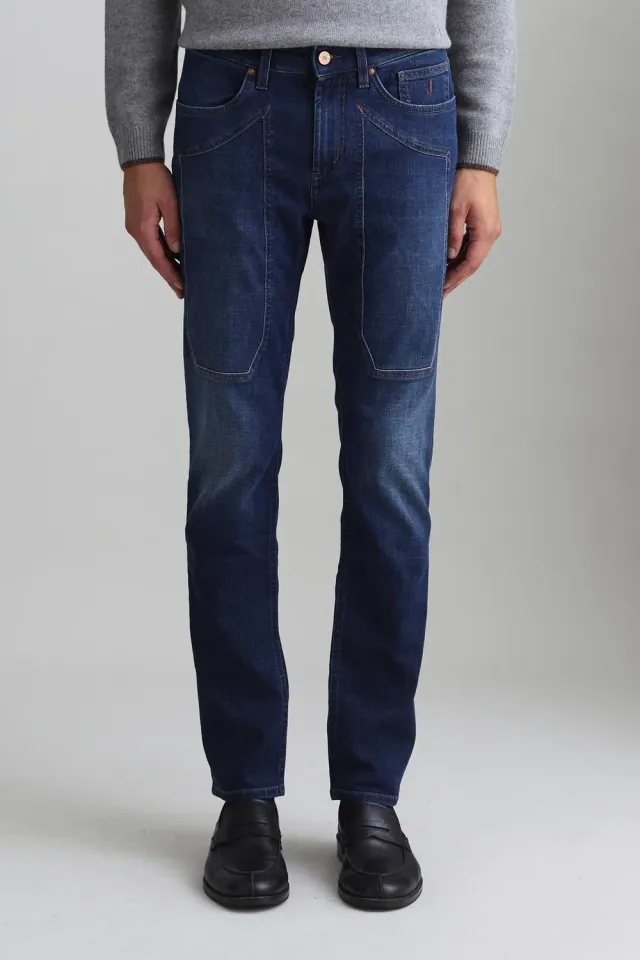 Jeckerson John jeans slim fit middenblauw denim