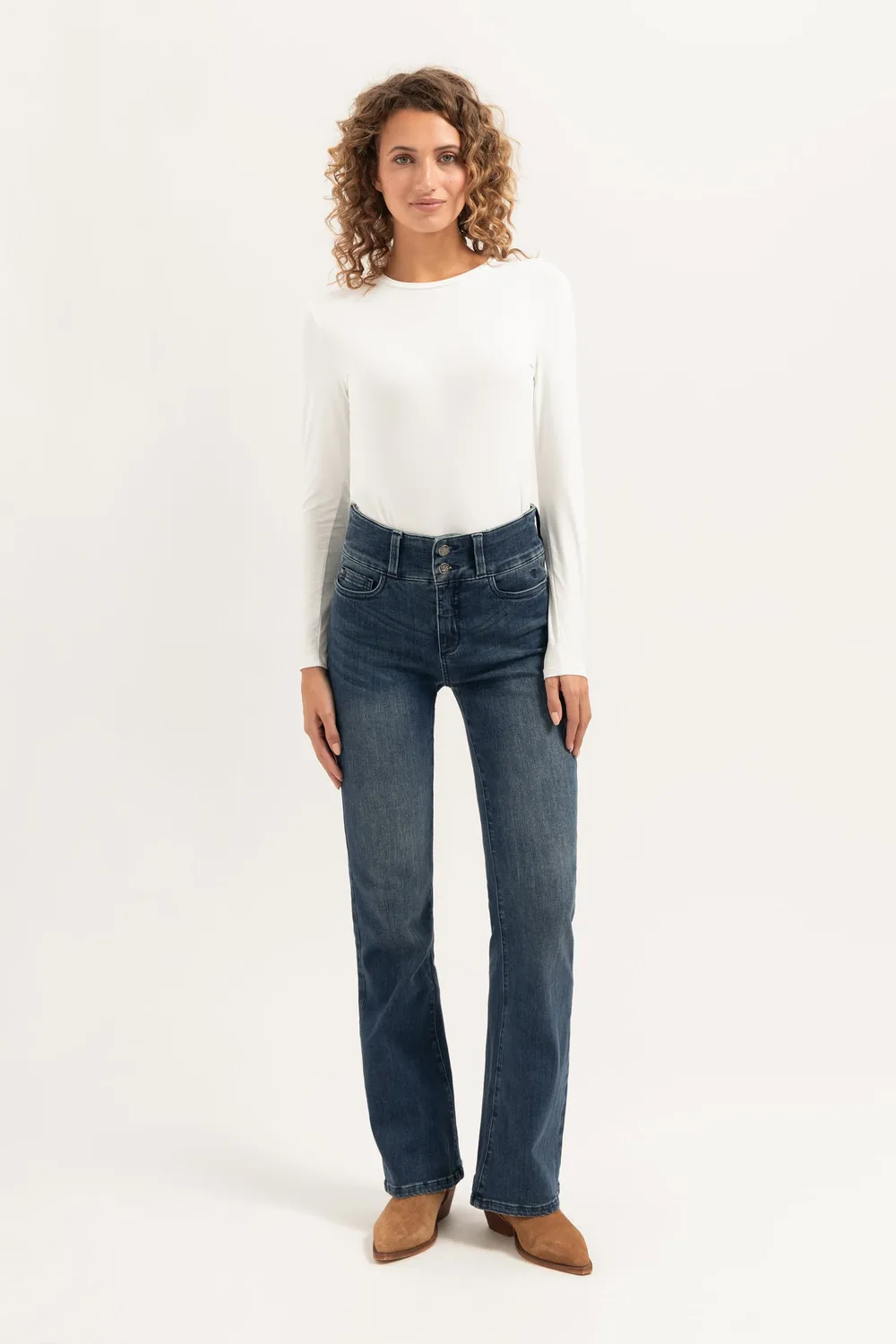 Florez Bodine Flared jeans Sky Blue high waist