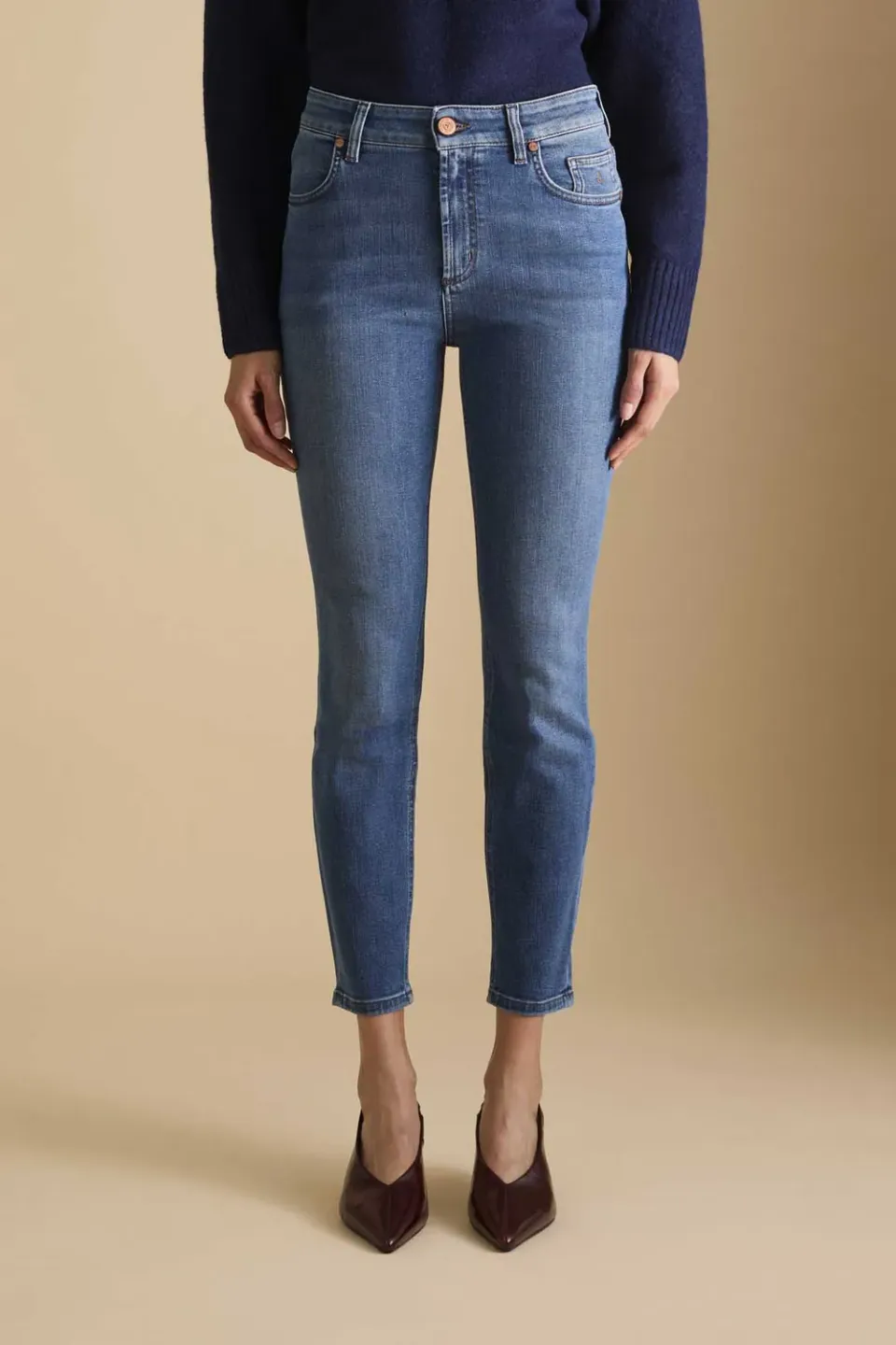 Jeckerson Juliette skinny jeans medio blauw comfort