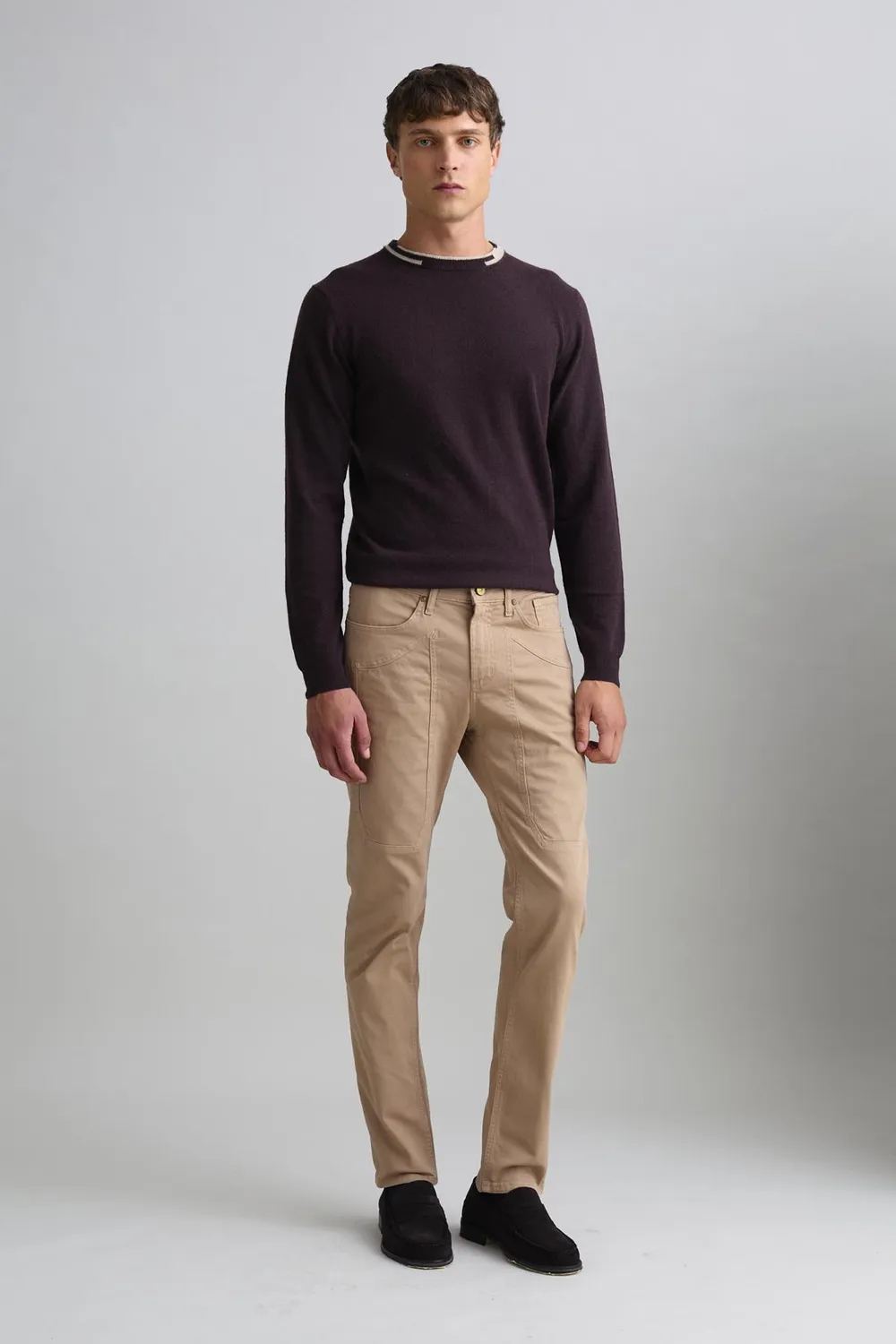 Jeckerson John chino slim fit zandbeige katoen
