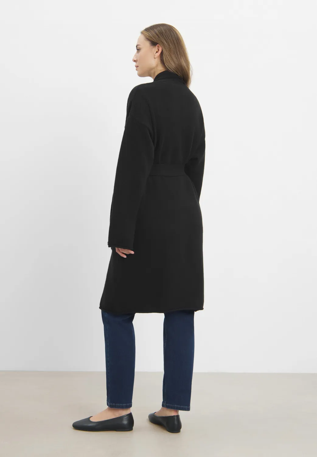 Laurie Iris cardigan dames zwart lamswol