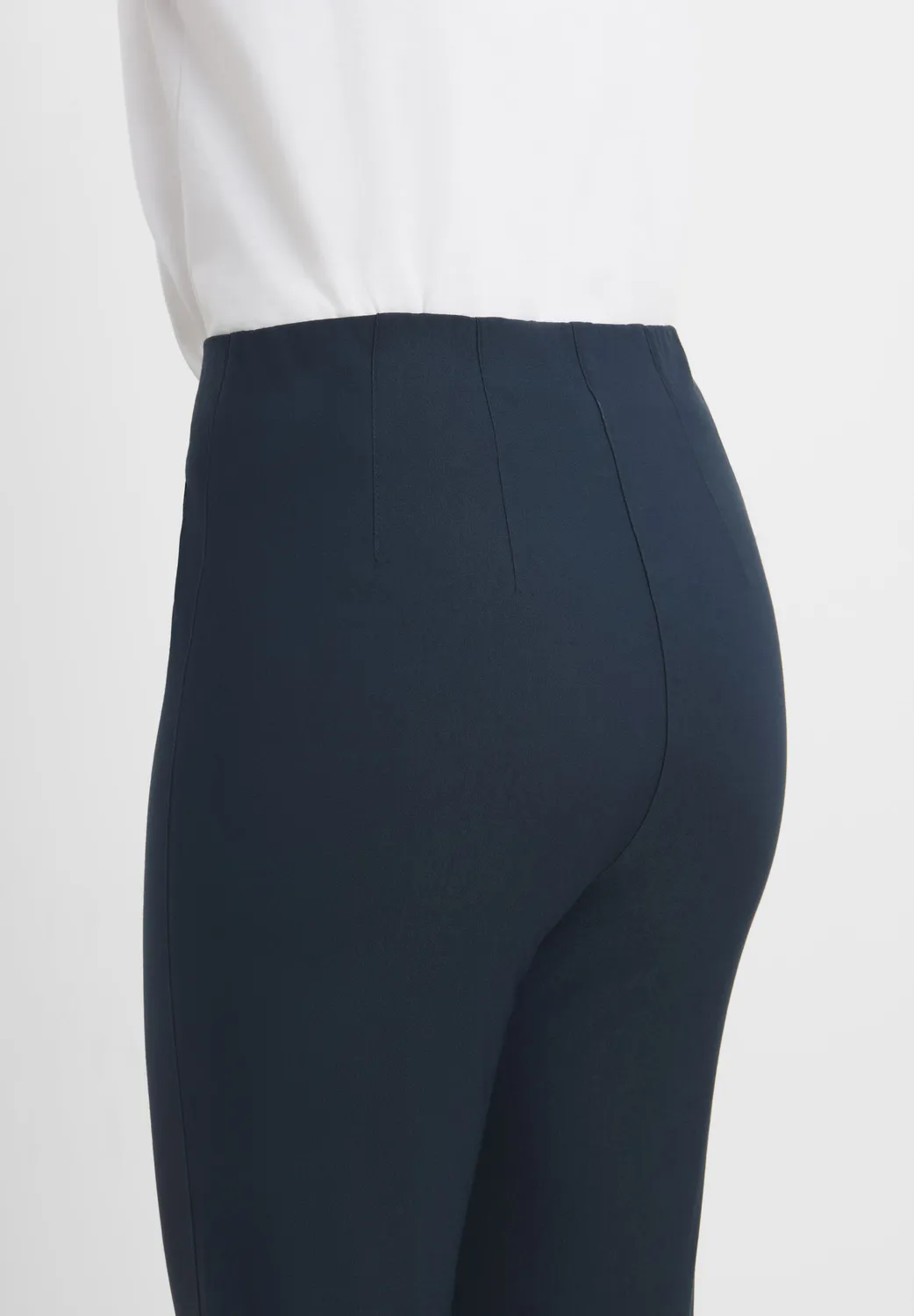 Laurie Bella Straight ML broek navy stretch