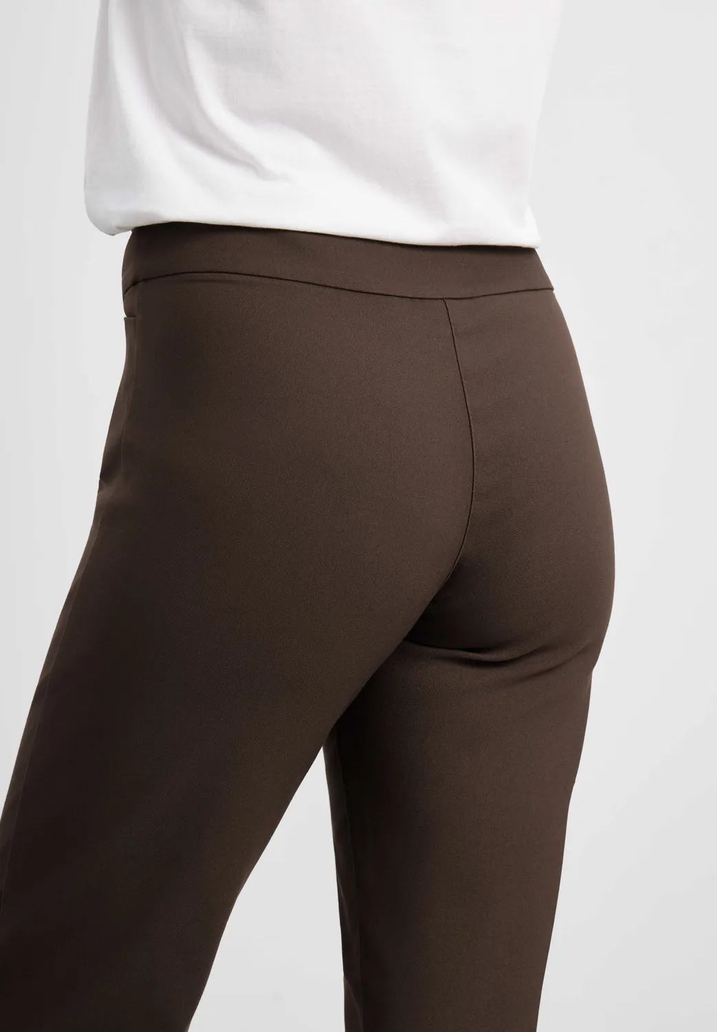 Laurie Thea Straight ML broek bruin hoge taille