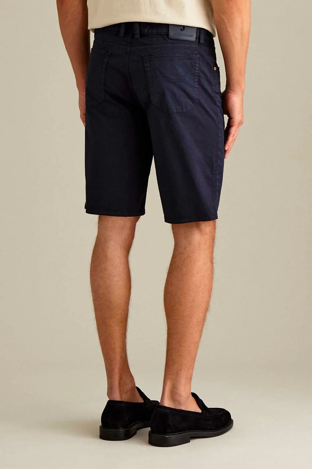 Jeckerson Jo Bermuda Slim Fit Donkerblauw Katoen
