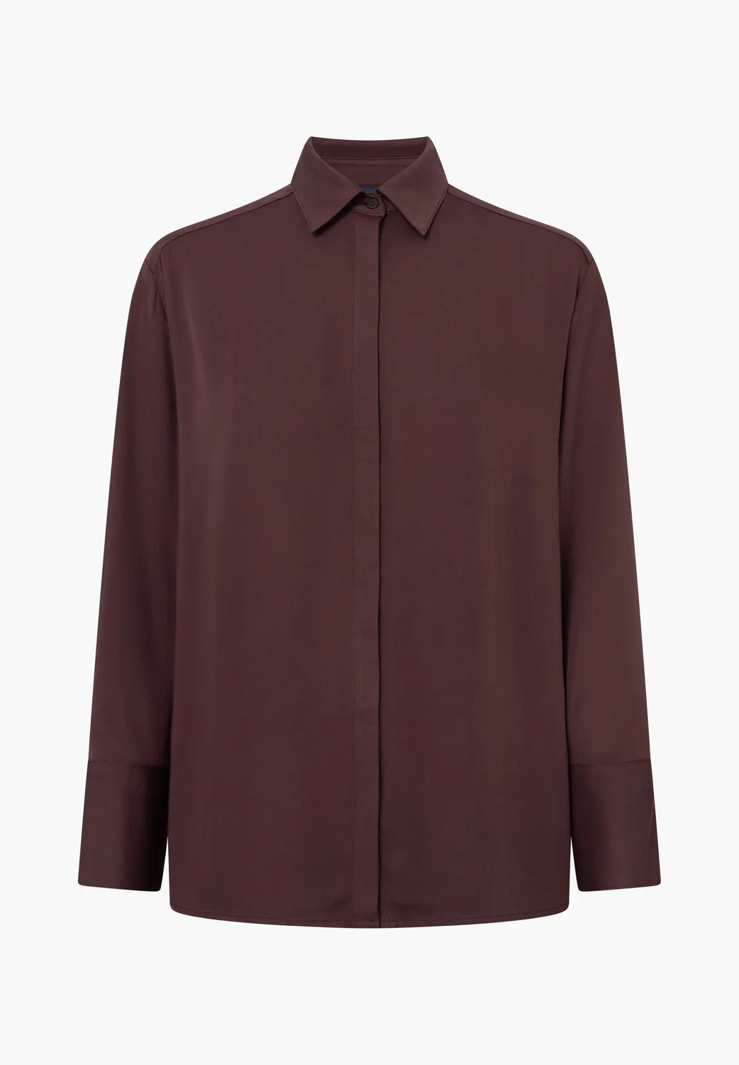 Laurie Viol dames shirt Dark Plum viscose oversized
