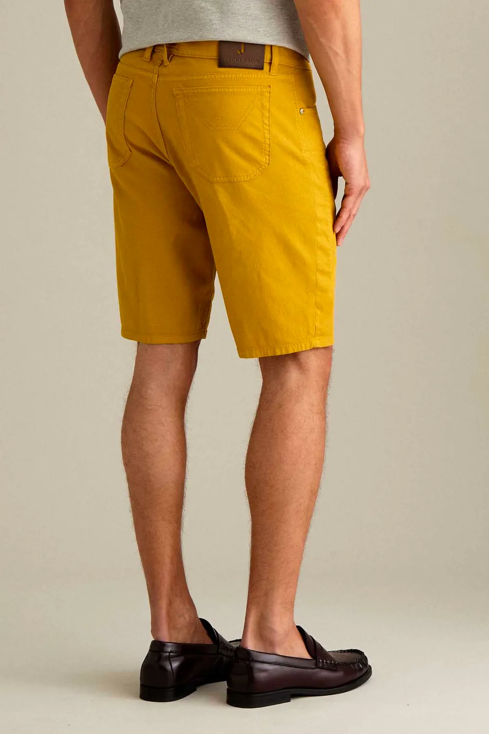 Jeckerson Jayden Slim Fit bermuda geel katoen