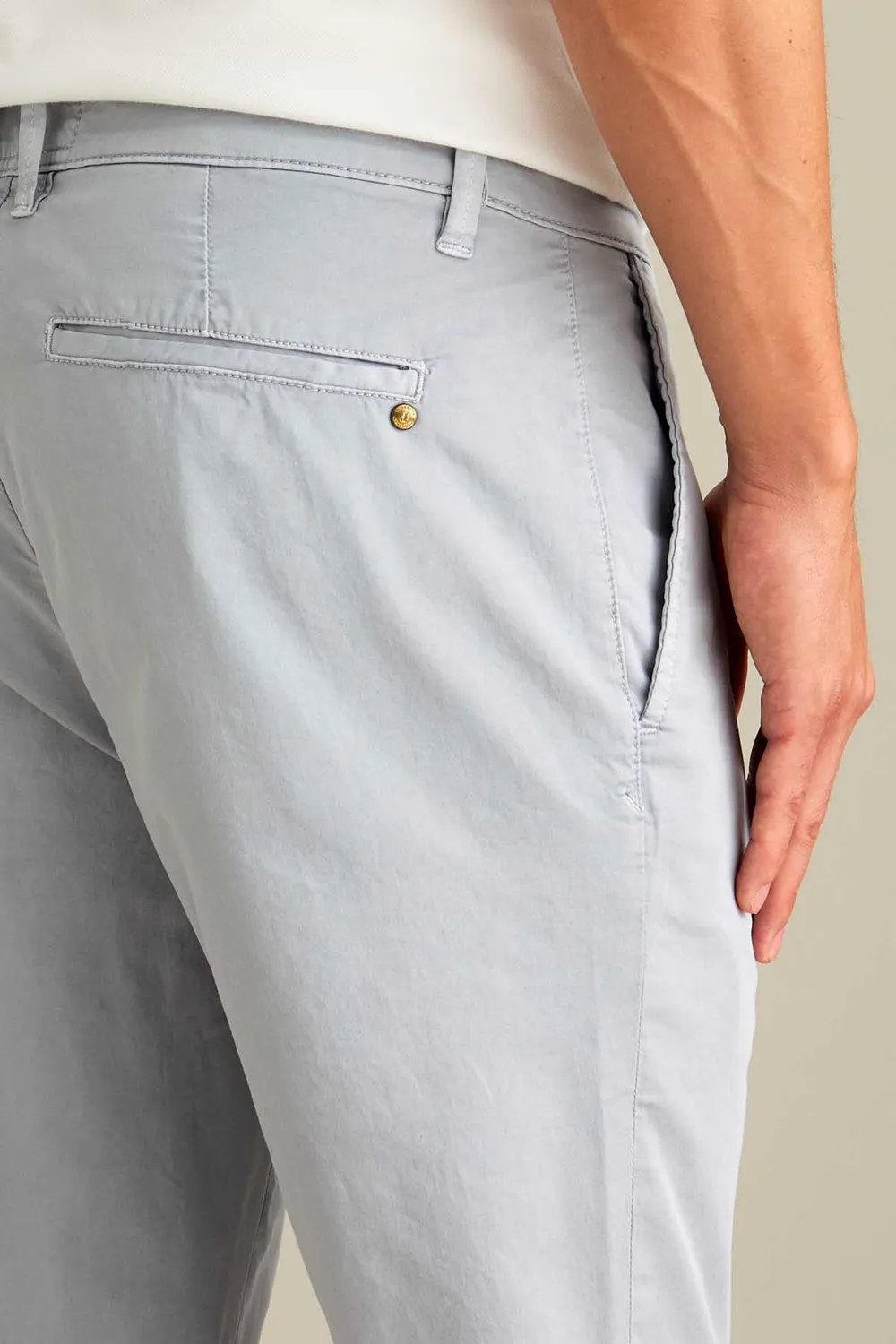 Jeckerson Jack chino slim fit grijs cemento stretch