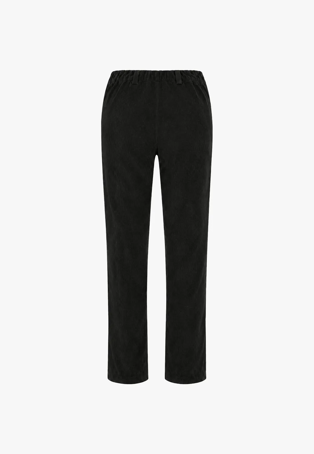 Laurie Taylor Regular corduroy broek zwart kort biologisch katoen