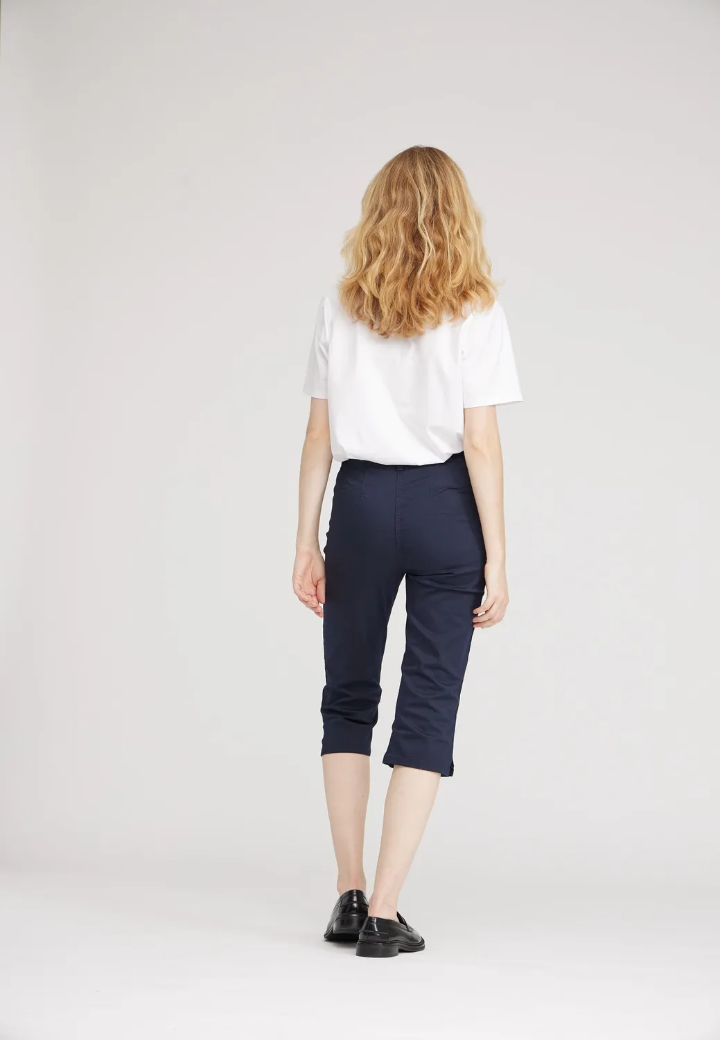 Laurie Kelly Regular Capri SL capri Navy katoen