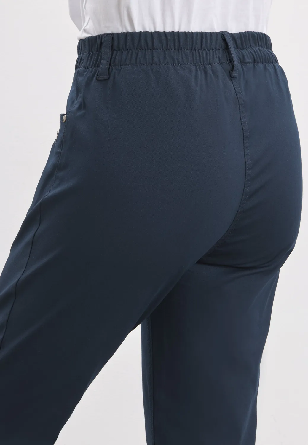 Laurie Ellie Relaxed SL damesbroek Navy 69 cm