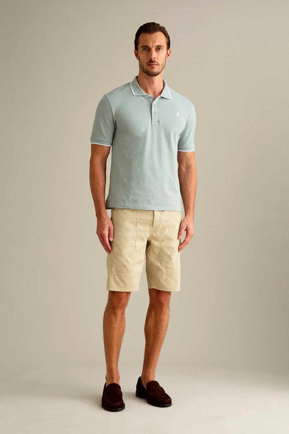 Jeckerson Jayden Slim Fit Bermuda Lichtbeige
