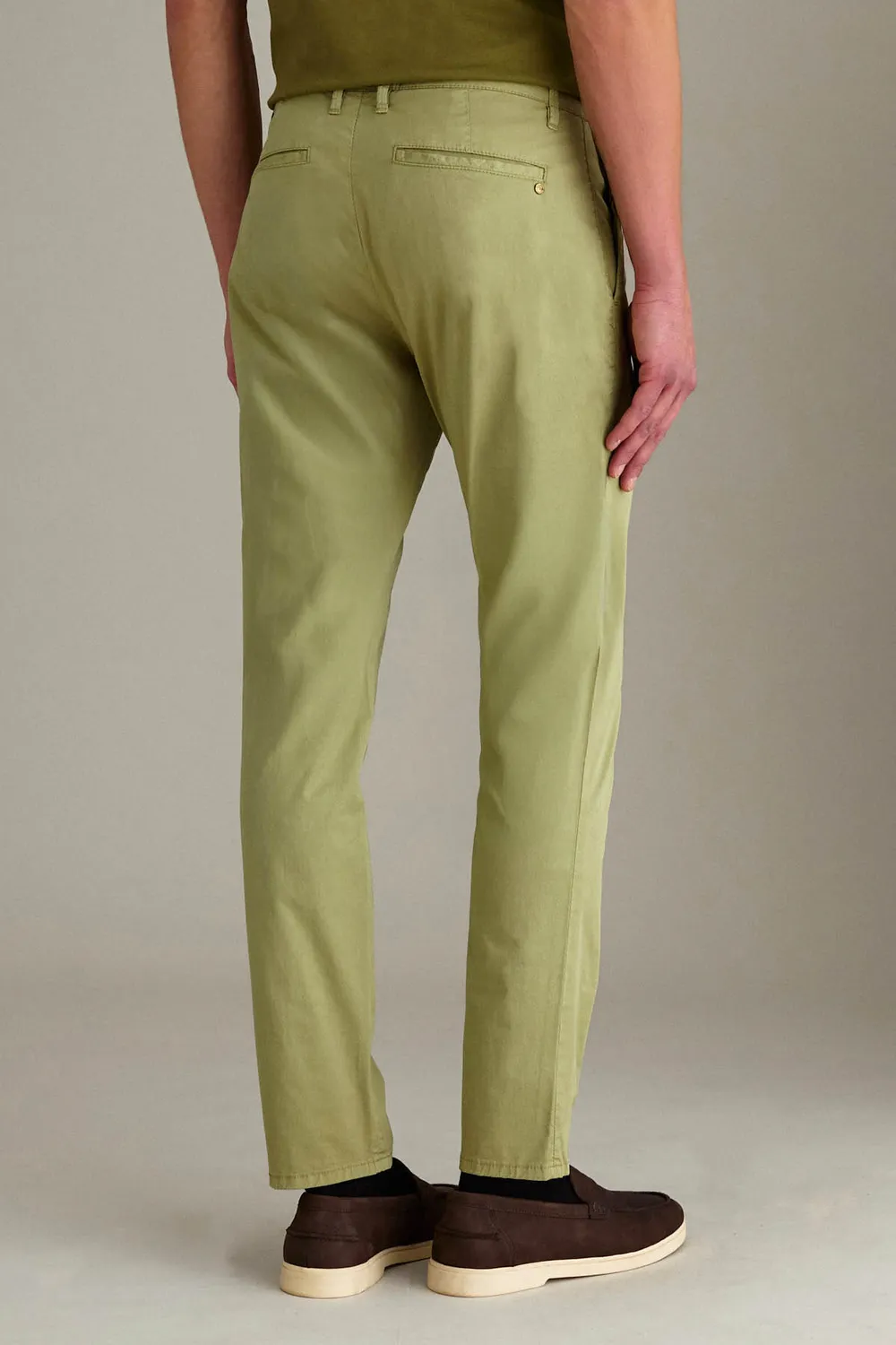 Jeckerson Jack slim fit chino groen gabardine