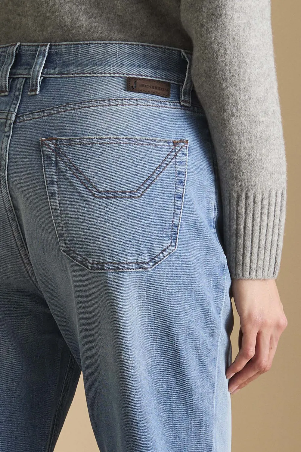 Jeckerson Julia boyfriend jeans lichtblauw stretch
