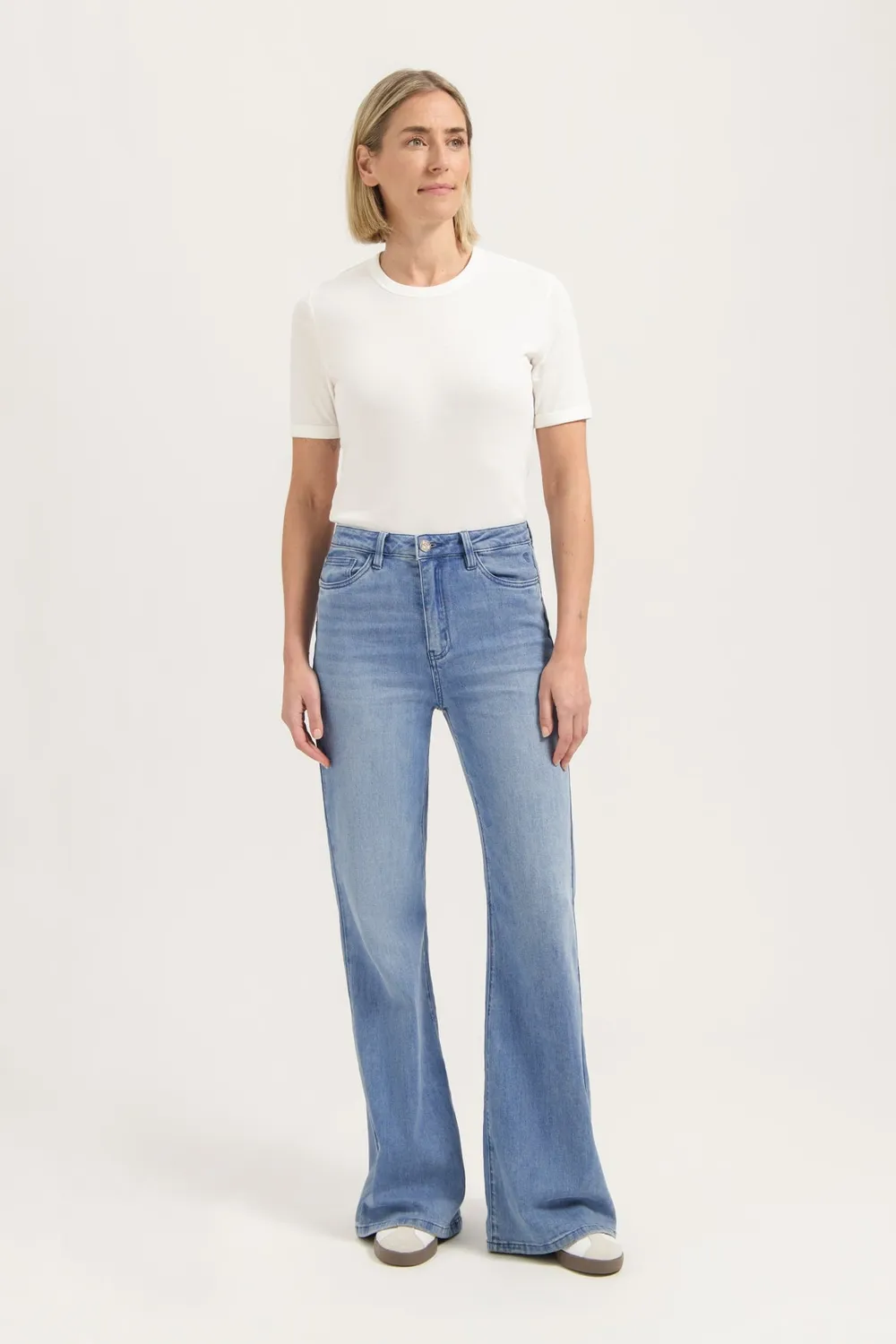 Florez Ana Flared jeans ocean blue palazzo