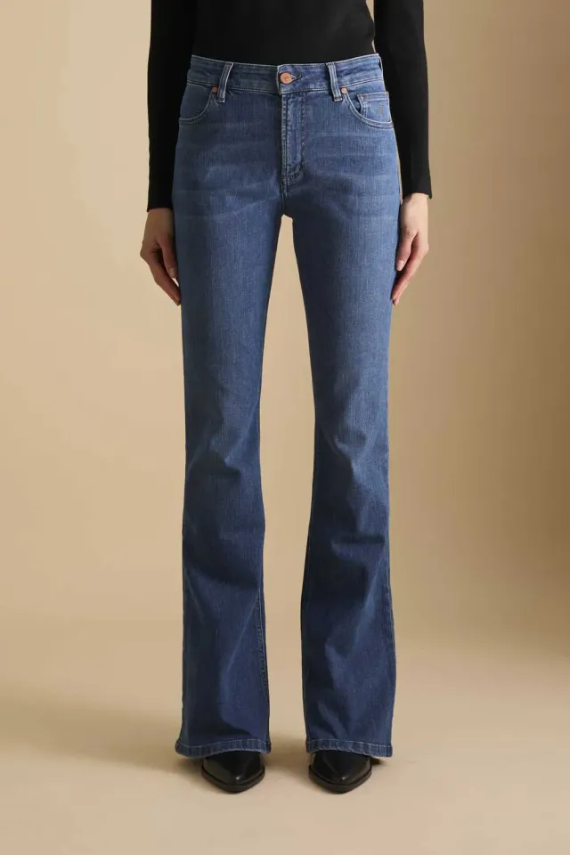 Jeckerson Jennifer flared jeans blauw dames