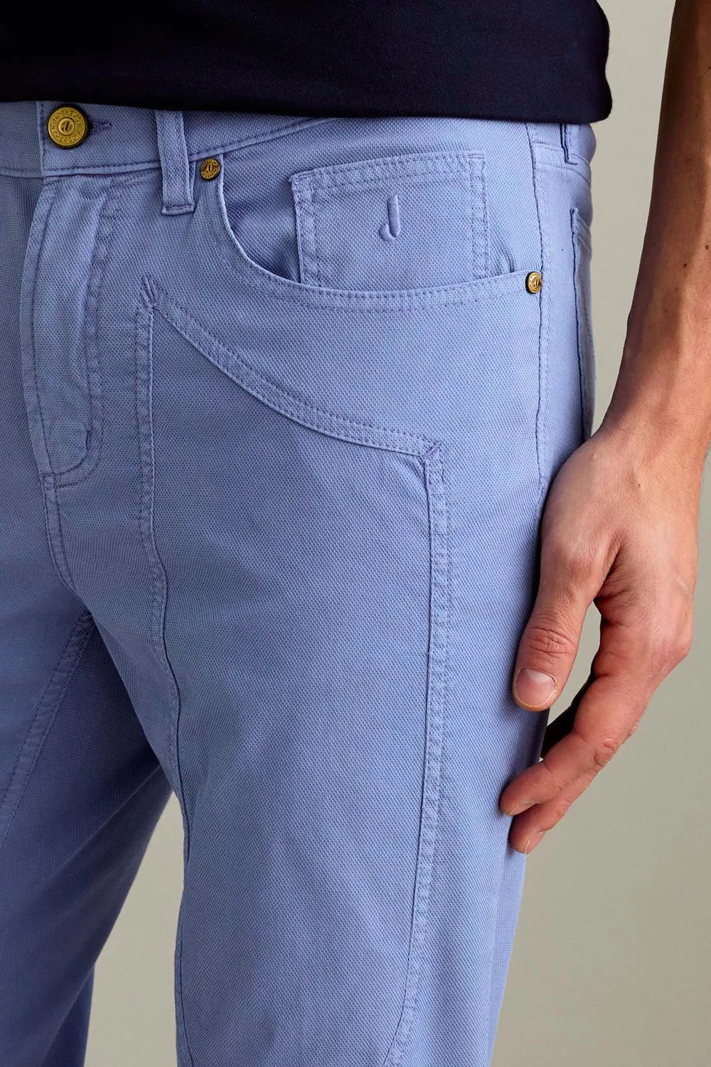 Jeckerson John Slim Fit Broek Lichtblauw Katoen