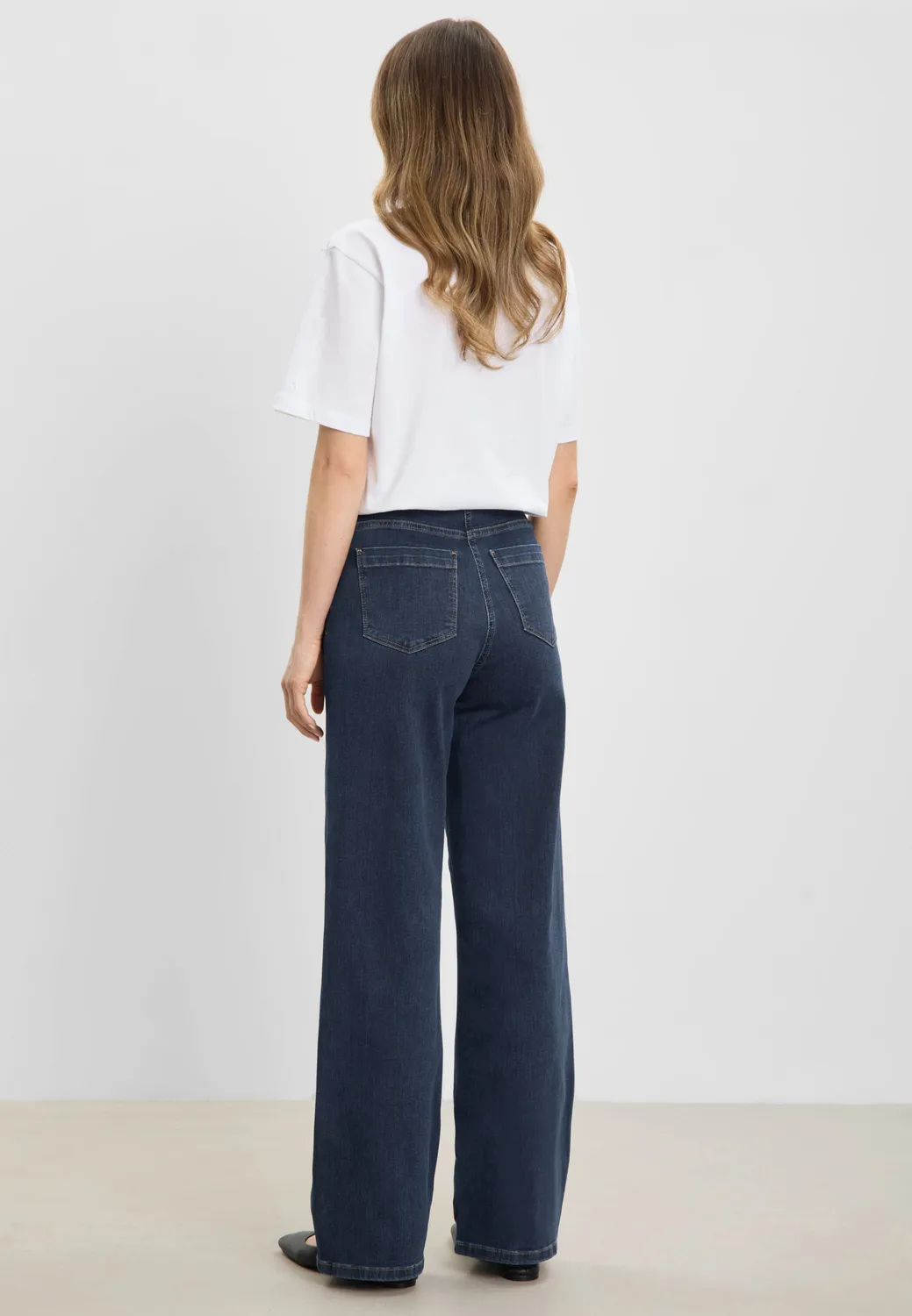 Laurie Carol Loose ML jeans donkerblauw stretch